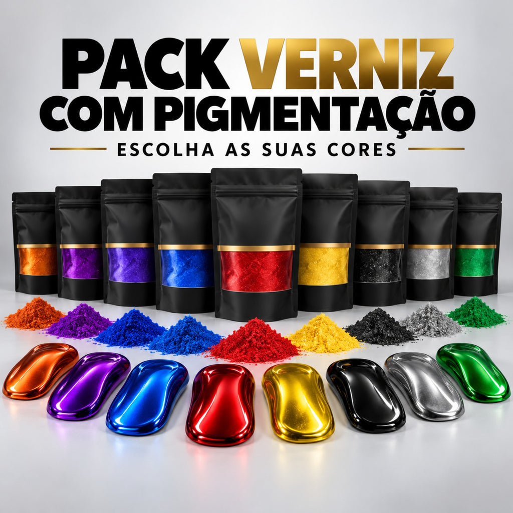Pack Verniz com Pigmentação — escolha as suas cores