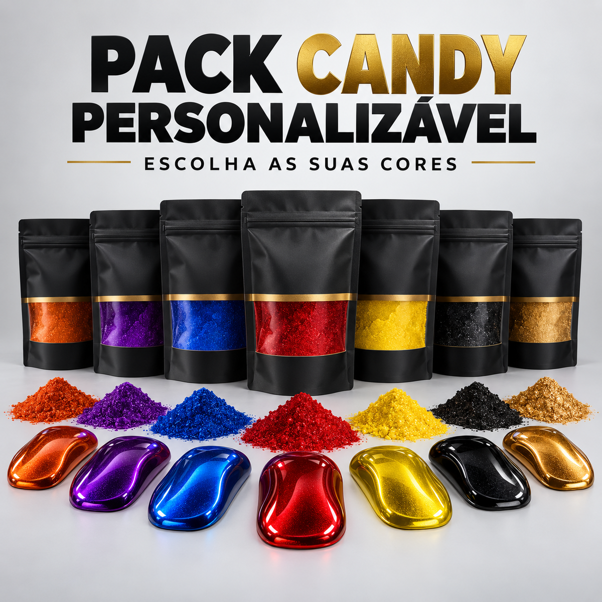 Pack de tintas em pó Candy        1kg
