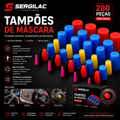 Tacos de silicone para alta temperatura – 280 peças + caixa