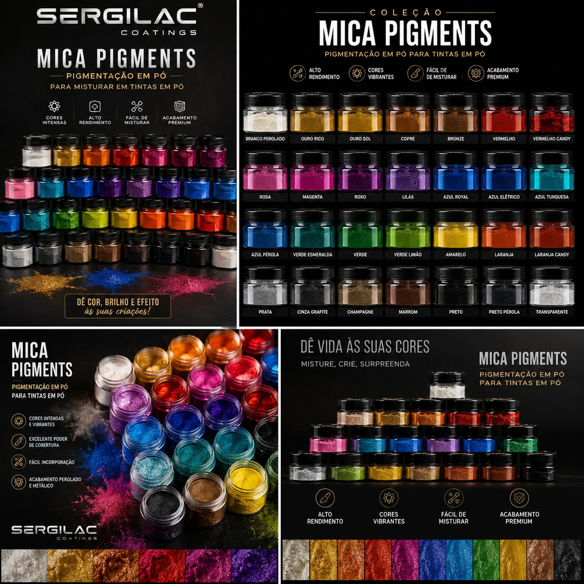 Mica (pigmento em pó) – cor à escolha