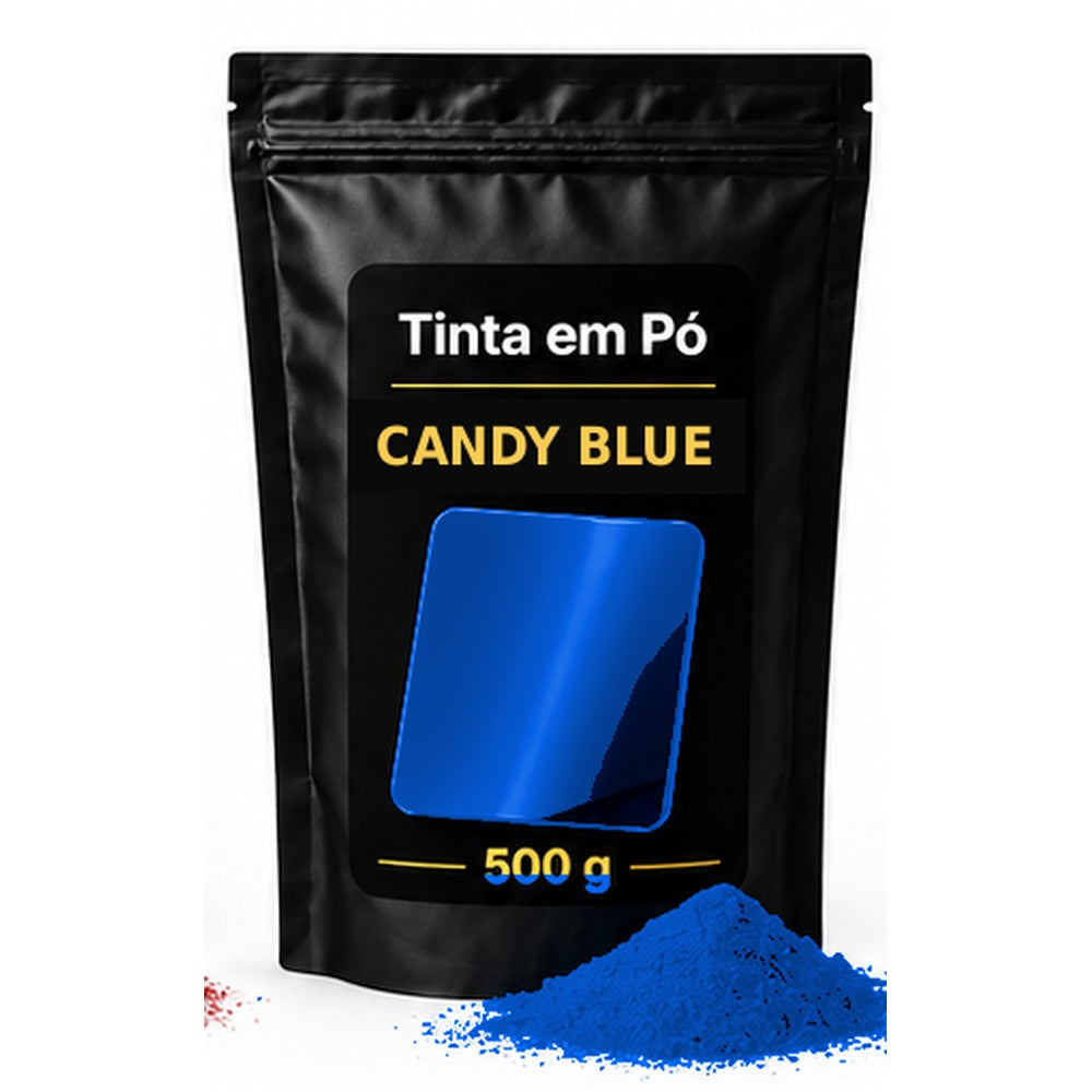Saco preto e dourado Sergilac Coatings — candy Blue 500 g