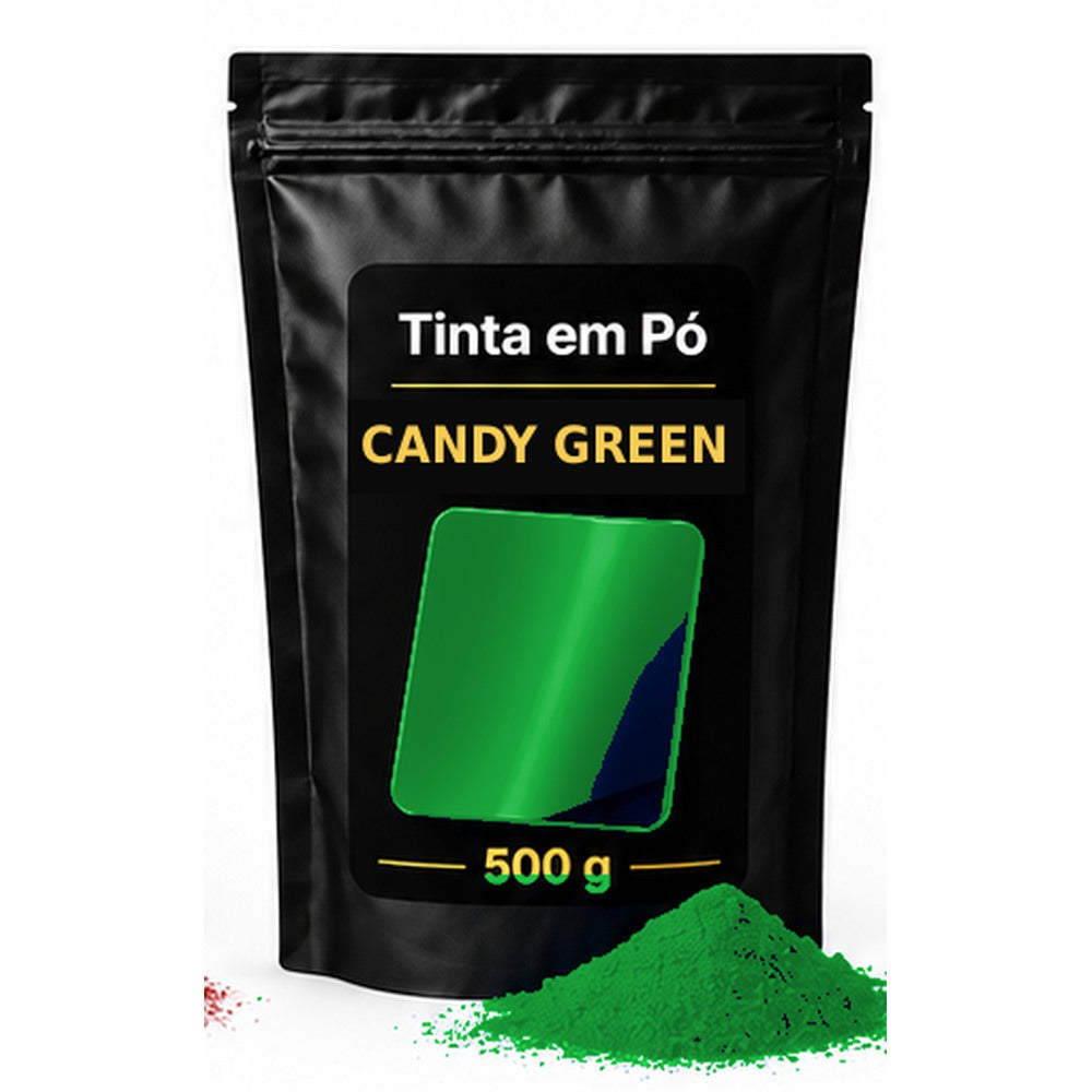 Saco preto e dourado Sergilac Coatings — candy Green 500 g