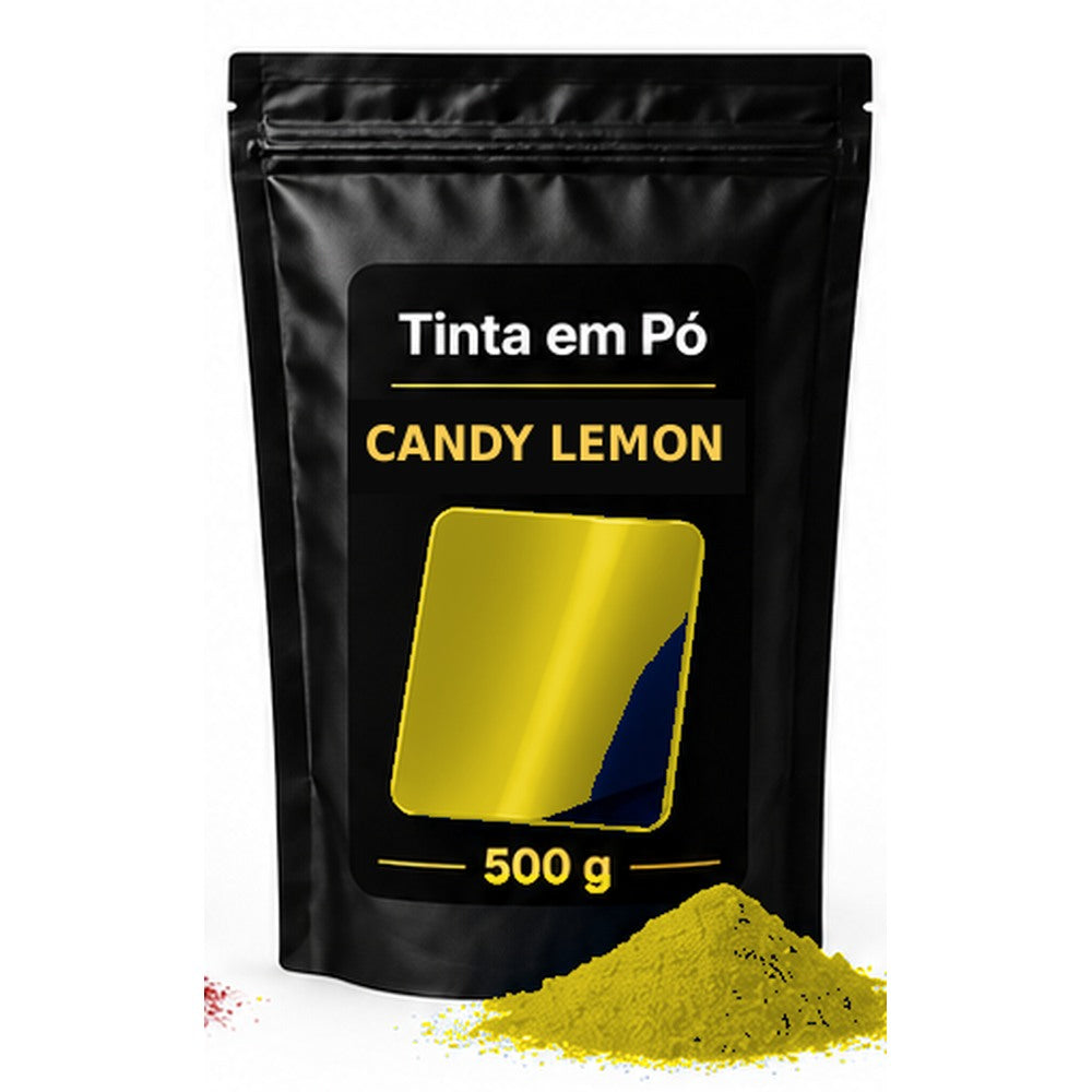 Saco preto e dourado Sergilac Coatings — candy Lemon 500 g