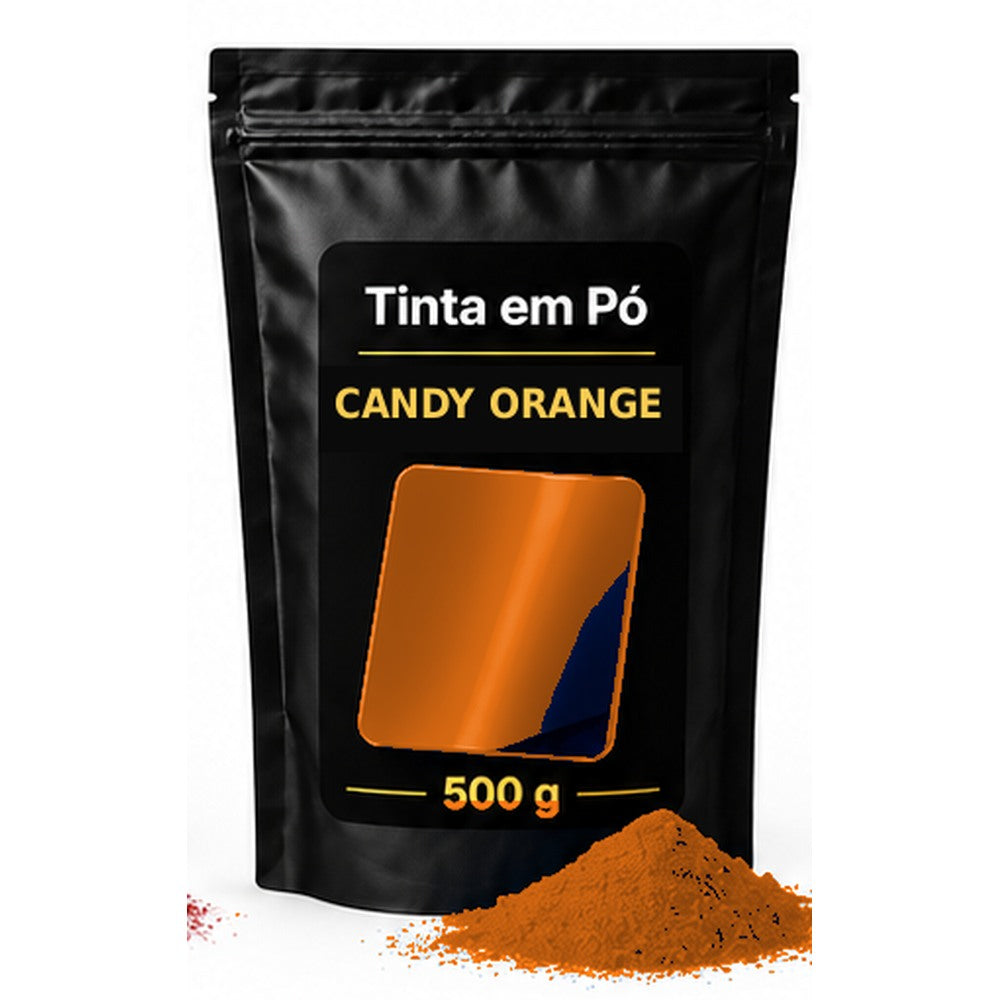 Saco preto e dourado Sergilac Coatings — candy Orange 500 g