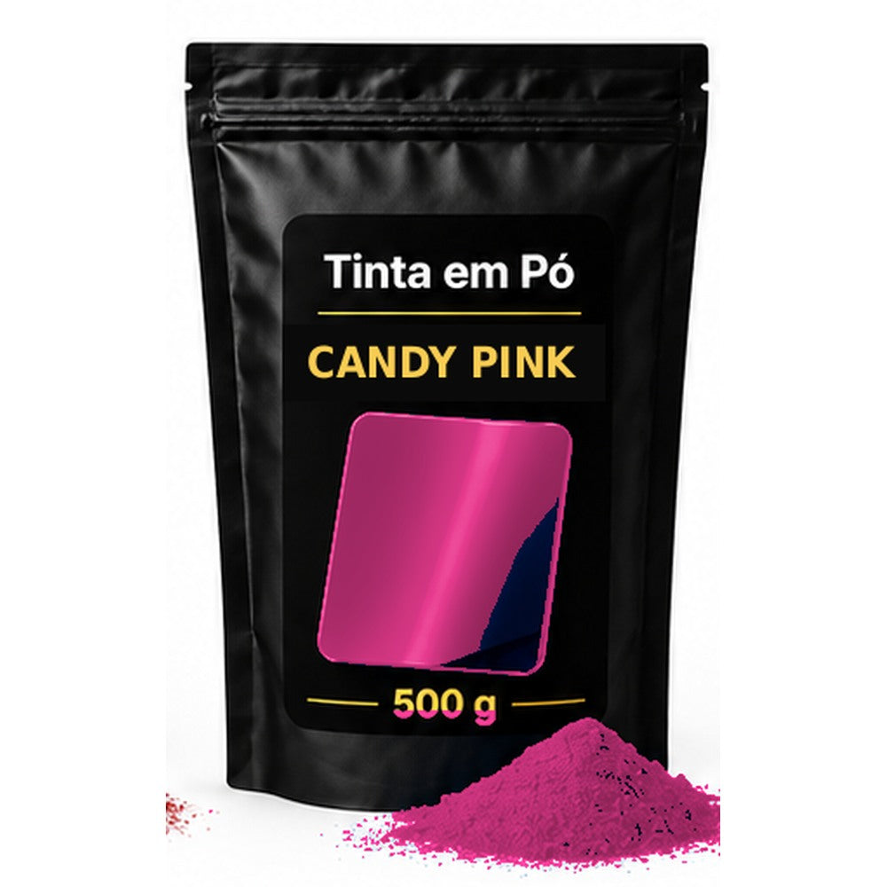 Saco preto e dourado Sergilac Coatings — candy Pink 500 g