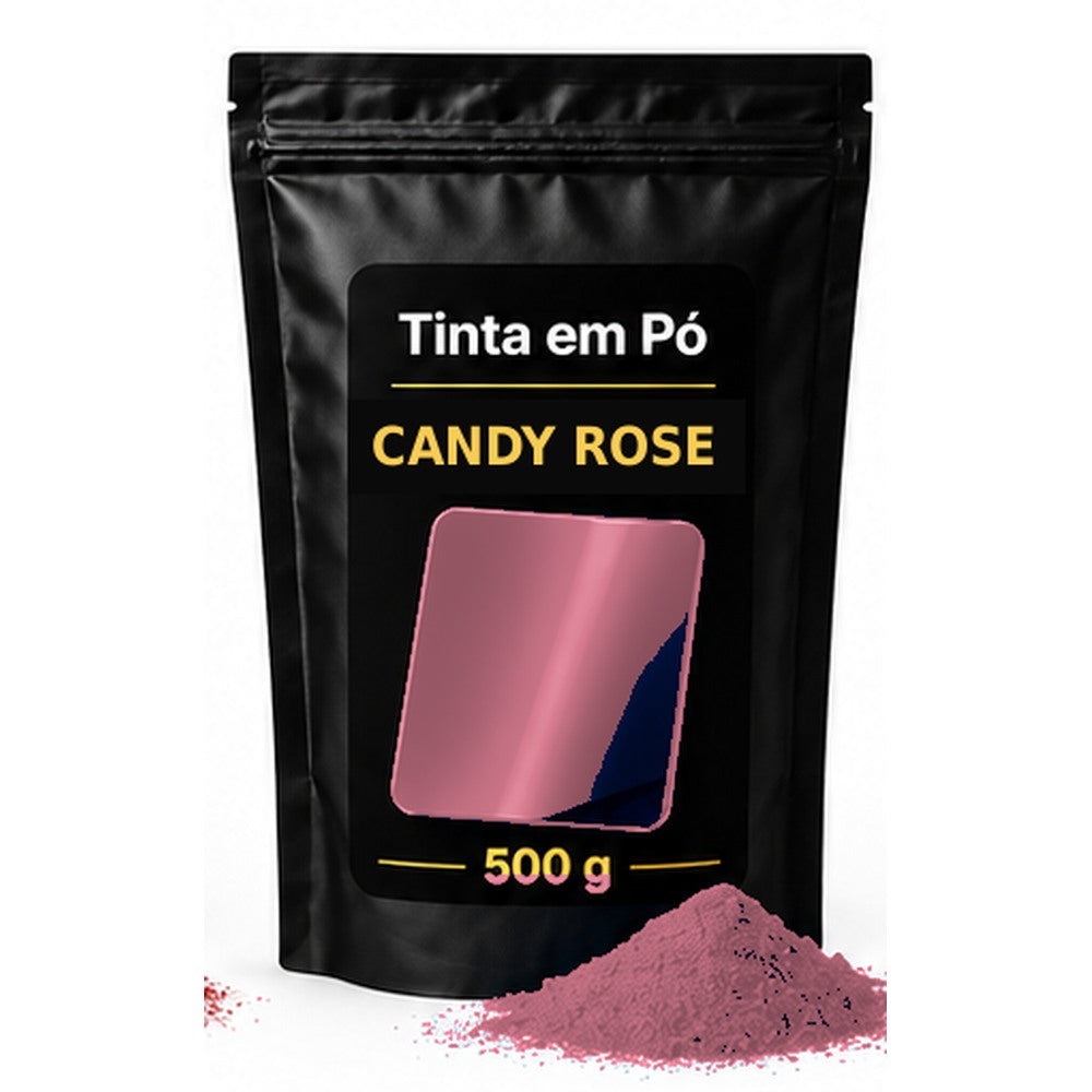Saco preto e dourado Sergilac Coatings — candy Rose 500 g