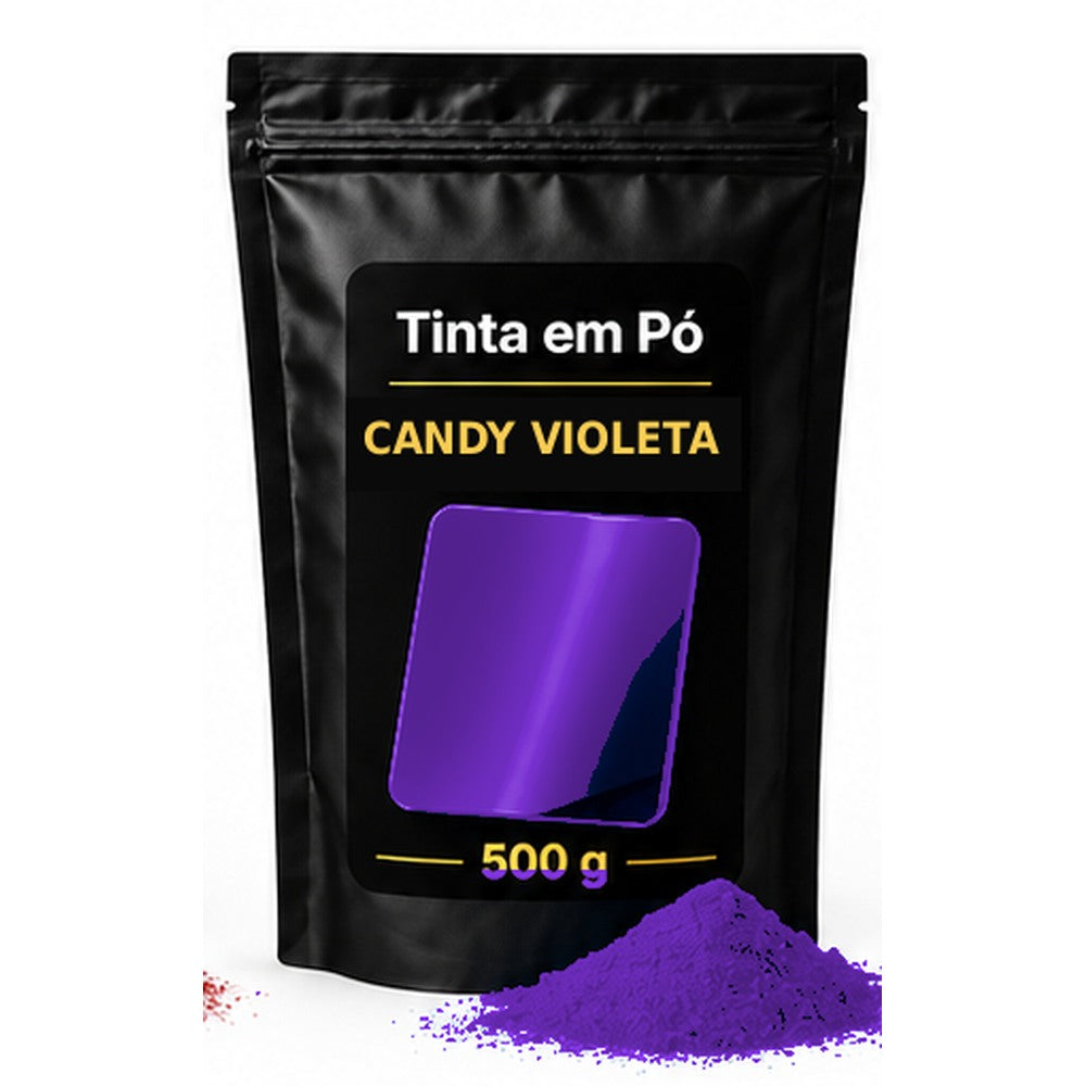 Saco preto e dourado Sergilac Coatings — candy Violeta 500 g