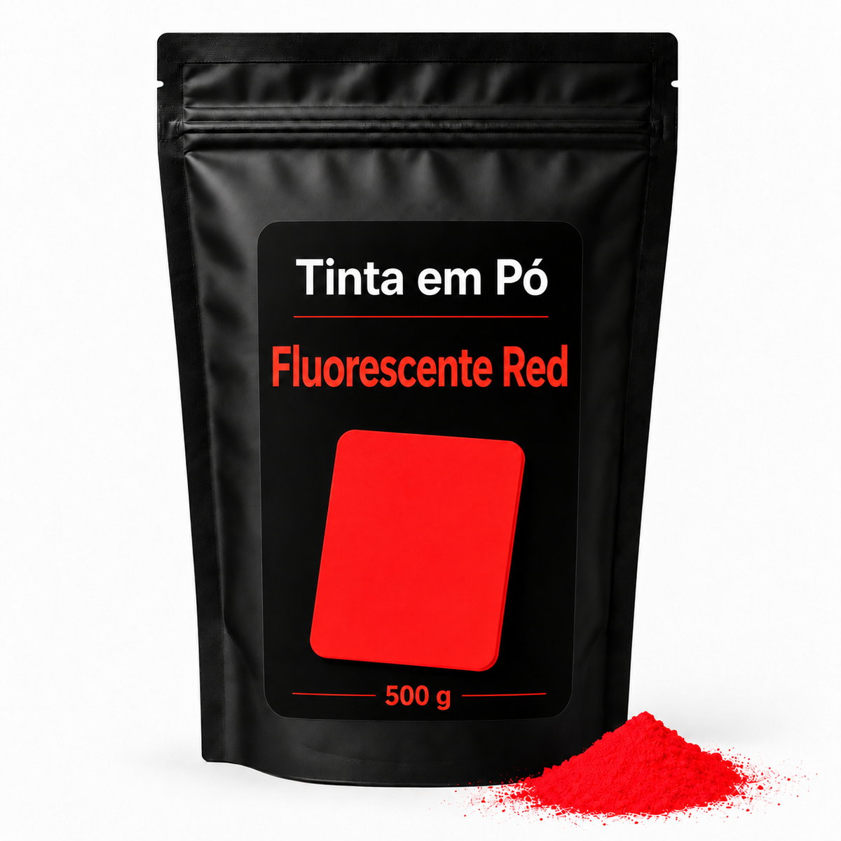 Fluorescente Red — saco preto de 500 g