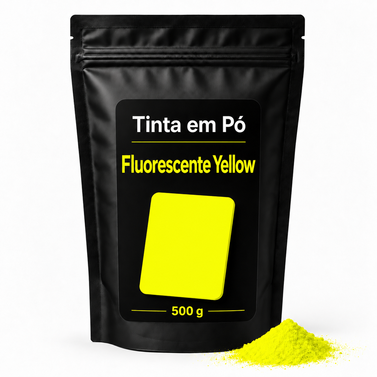 Fluorescente Yellow — saco preto de 500 g