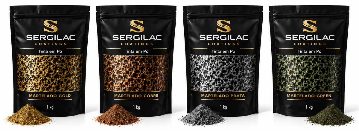 Martelados Sergilac — Gold, Cobre, Prata e Green — 1 kg