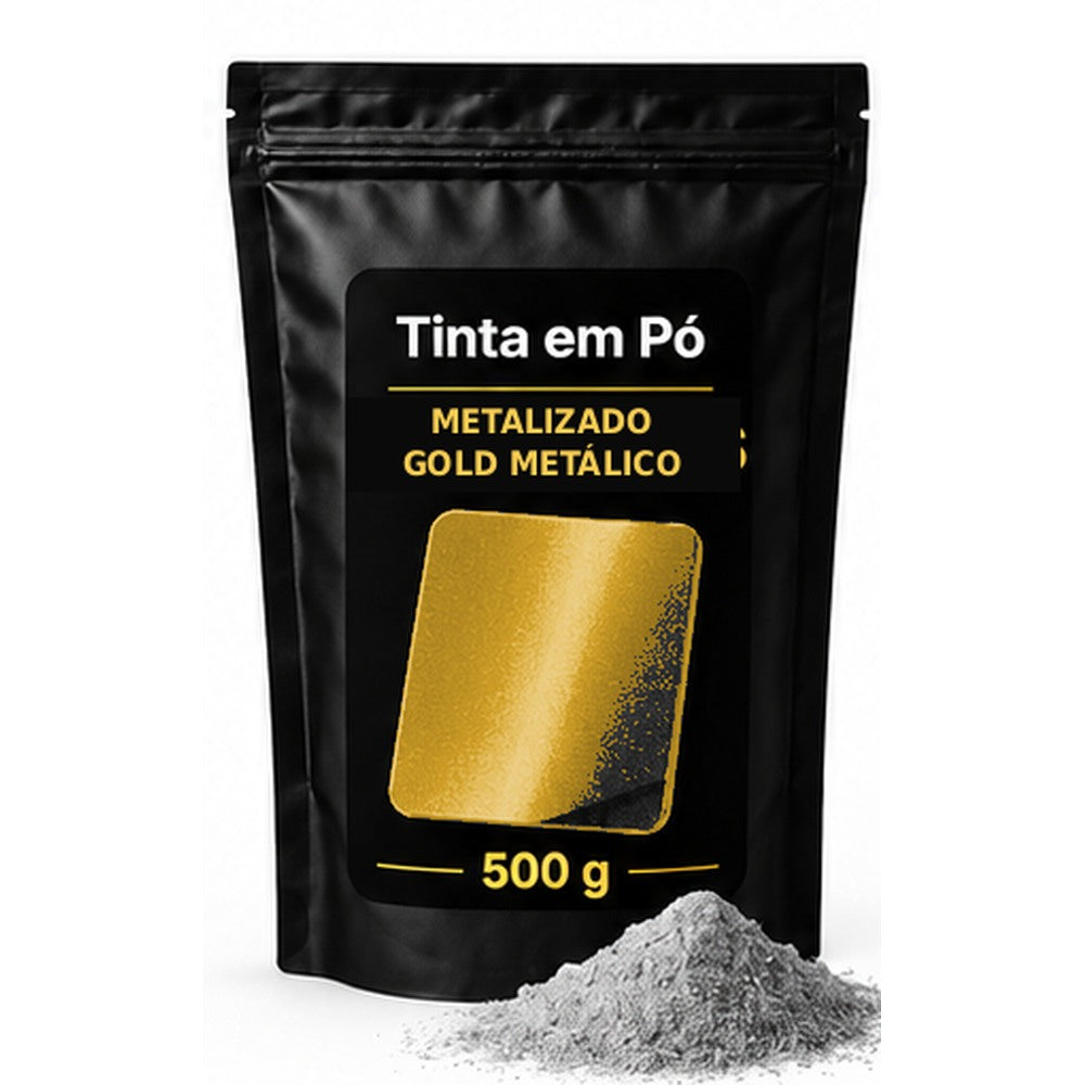 Saco preto e dourado Sergilac Coatings — metalizados Gold Metálico 500 g