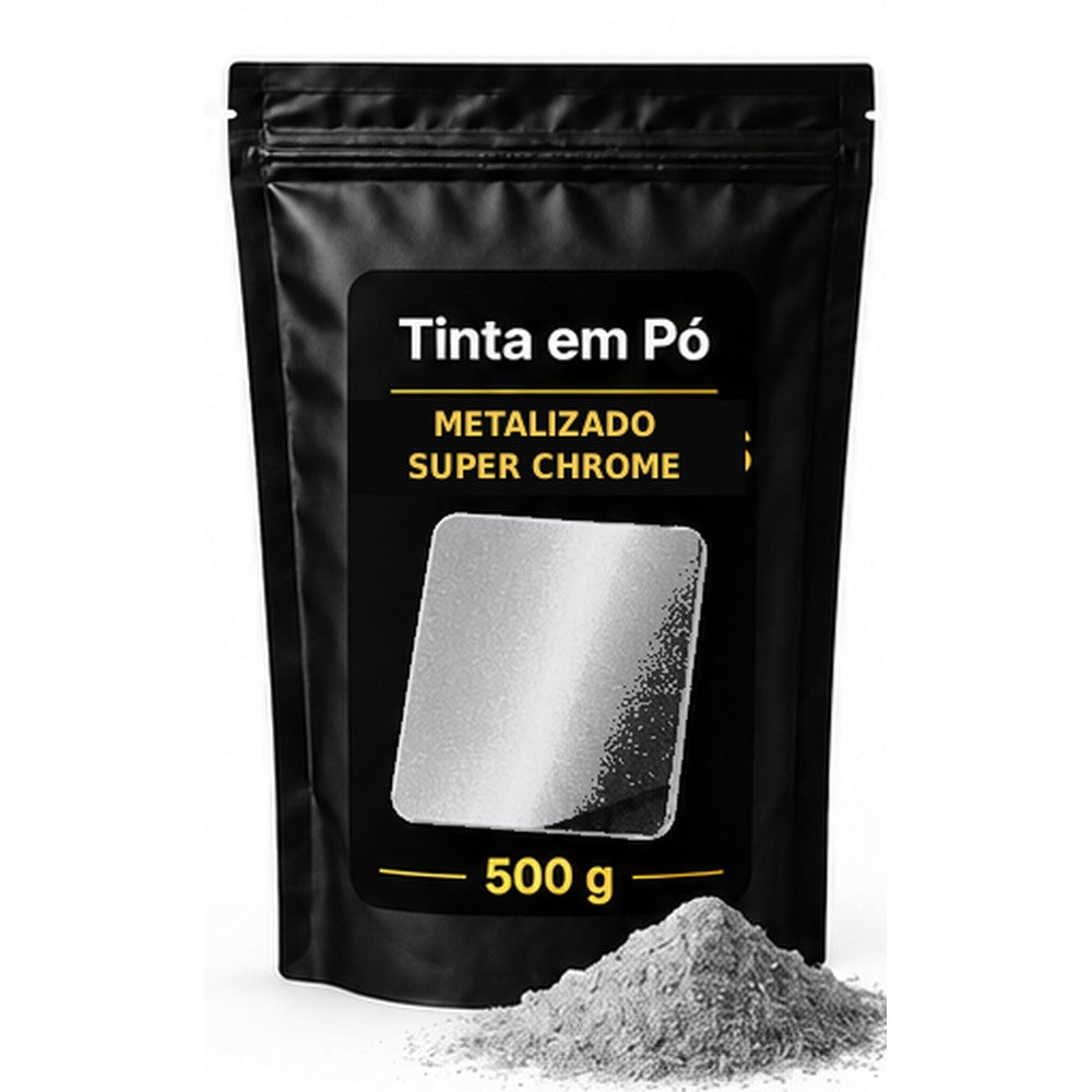 Saco preto e dourado Sergilac Coatings — metalizados Super Chrome 500 g