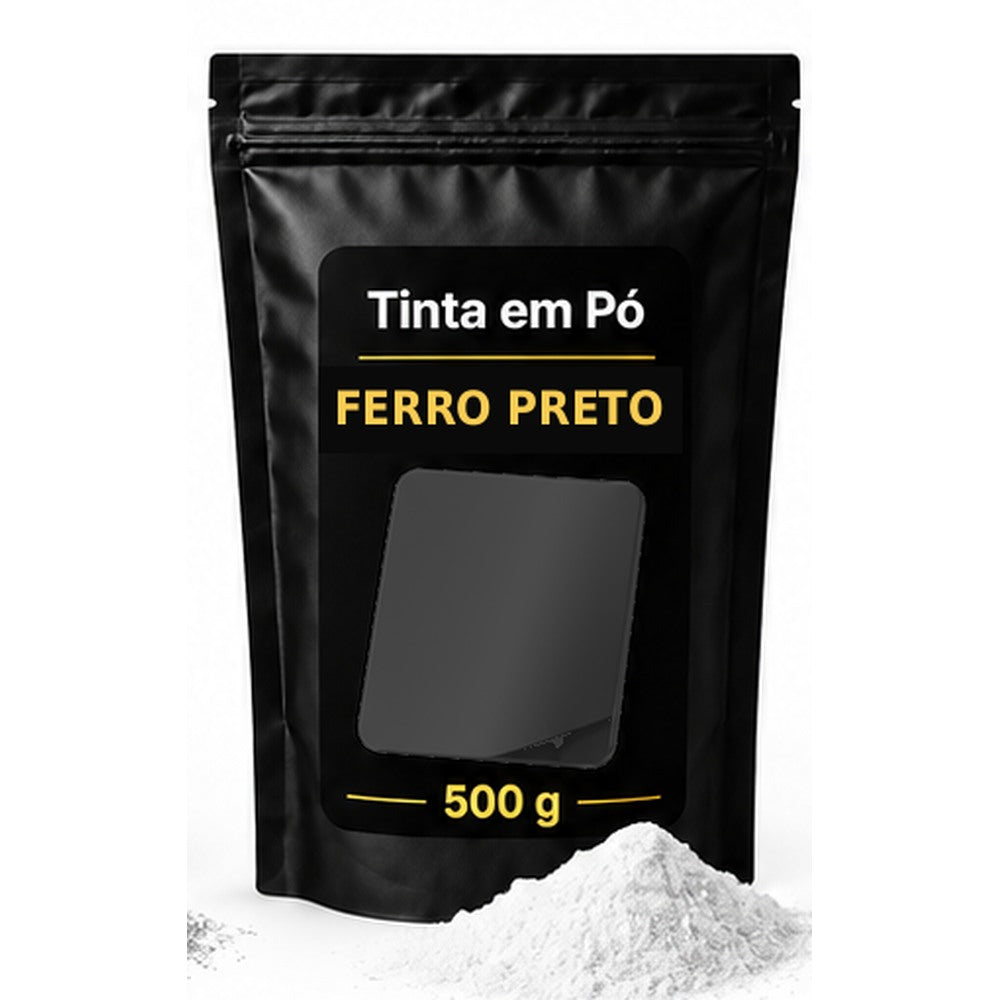 Saco preto e dourado Sergilac Coatings — primarios Ferro Preto 500 g