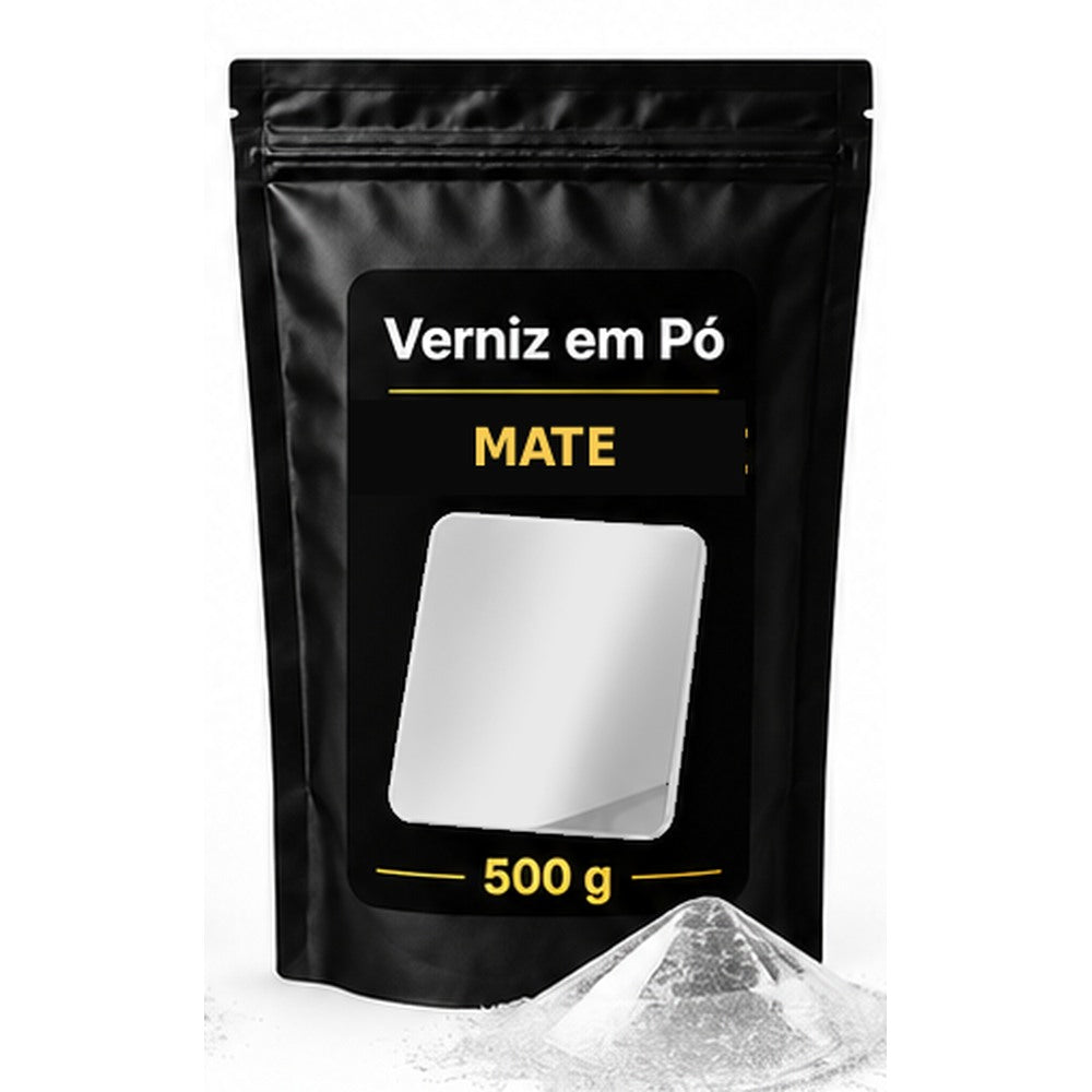 Saco preto e dourado Sergilac Coatings — verniz Mate 500 g