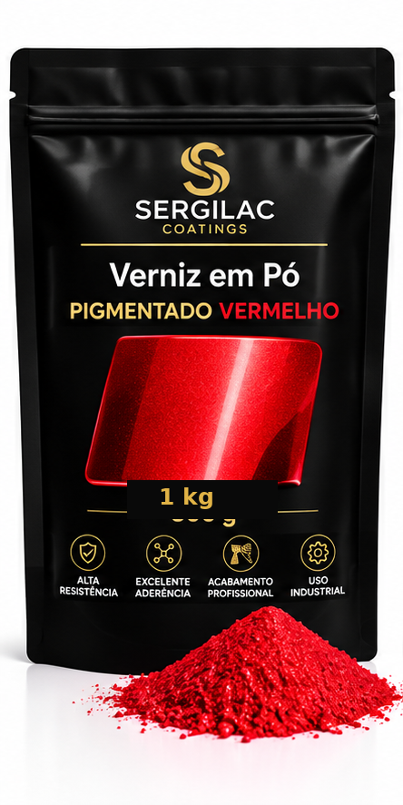 Verniz pigmentado vermelho 1 kg