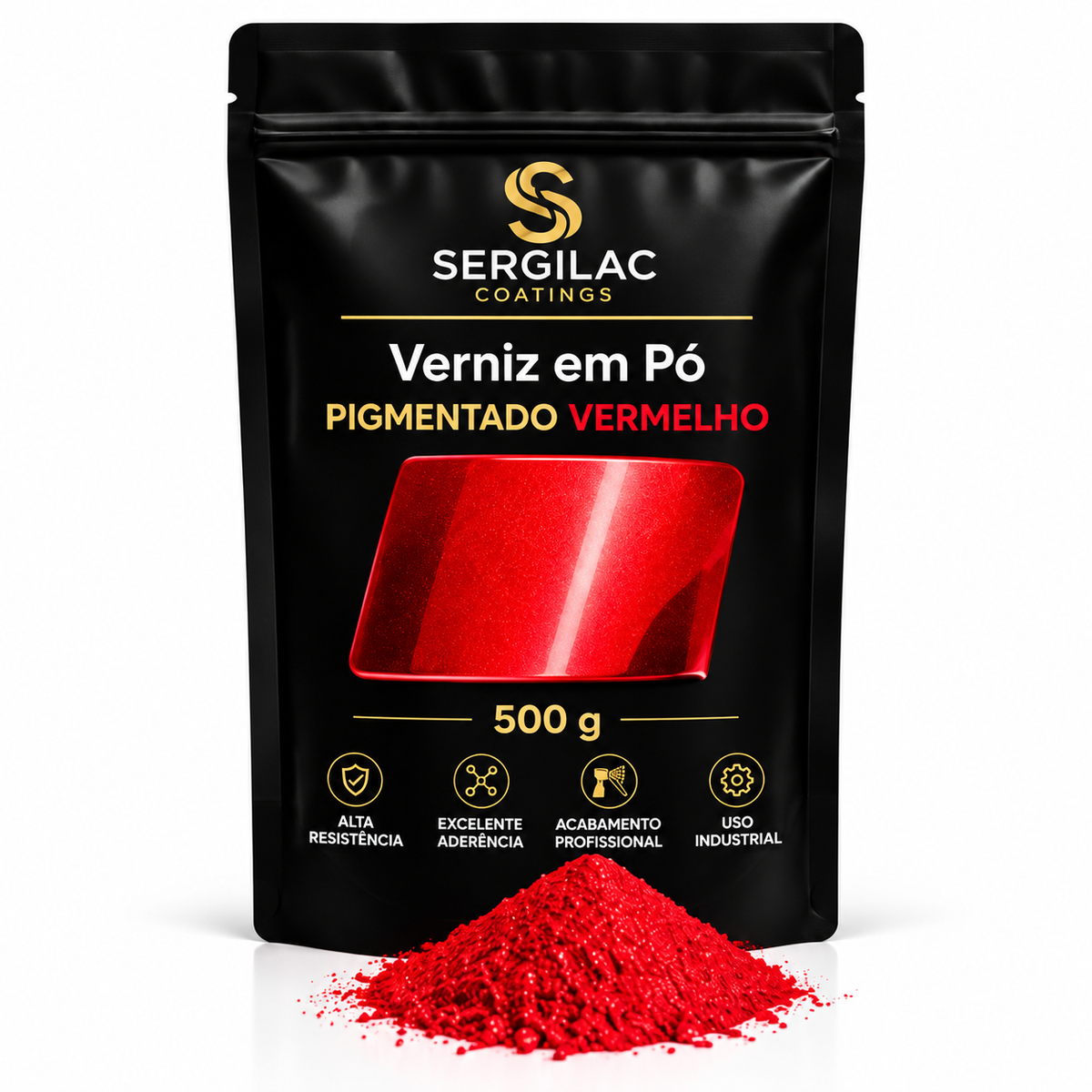 Verniz pigmentado Vermelho — 500 g